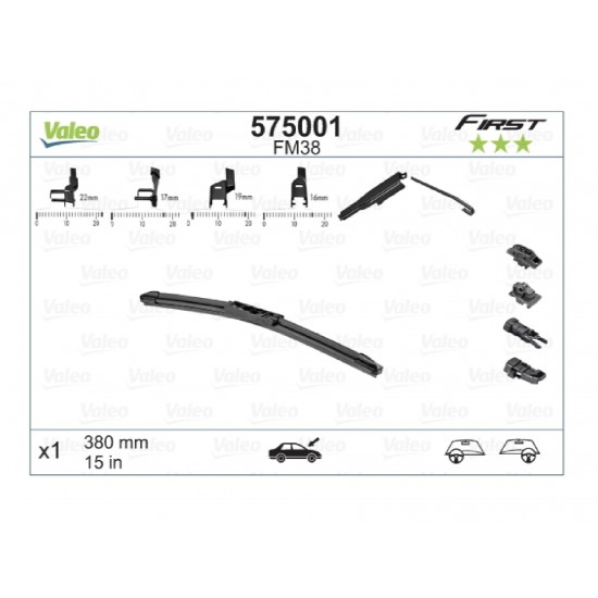 VALEO FIRST FLAT 38CM