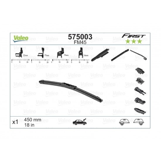 VALEO FIRST FLAT 45CM