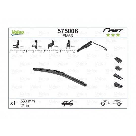 VALEO FIRST FLAT 53CM