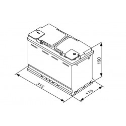 ΜΠΑΤΑΡΙΑ BOSCH 80Ah 800Α S5 AGM